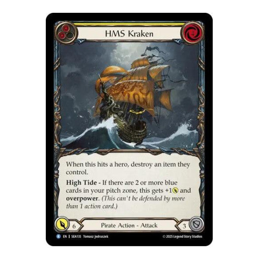 HMS Kraken () #SEA135 Rare High Seas Flesh and Blood TCG: 2025