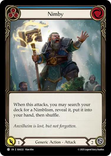 Nimby Blue () #SEA222 Common (Lightly Played) High Seas Flesh and Blood TCG: 2025