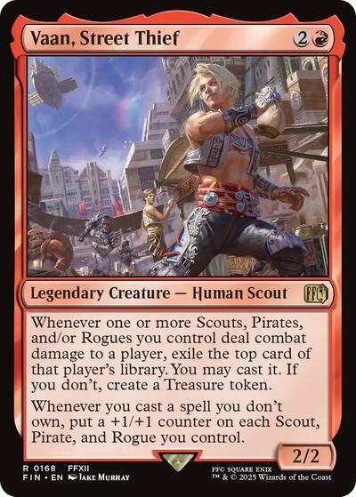 Vaan Street Thief (FIN) #168 Rare (Lightly Played) FINAL FANTASY Magic: The Gathering: 2025