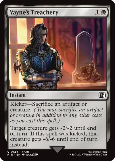 Vaynes Treachery (FIN) #124 Common FINAL FANTASY Magic: The Gathering: 2025