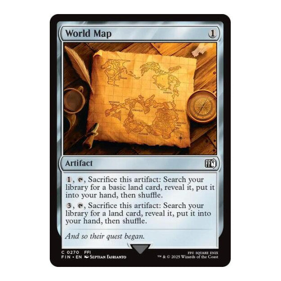 World Map (FIN) #270 Common FINAL FANTASY Magic: The Gathering: 2025