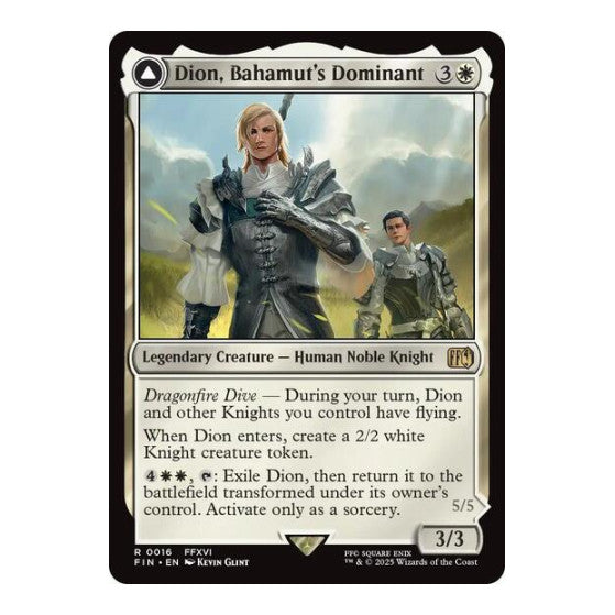 Dion, Bahamut's Dominant (FIN) #16 Rare FINAL FANTASY Magic: The Gathering: 2025