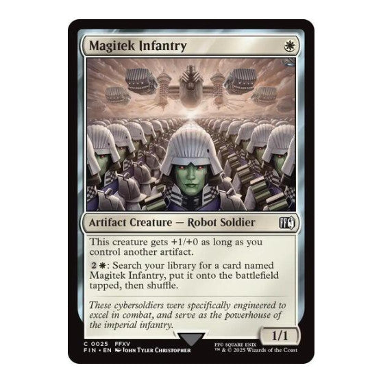 Magitek Infantry (FIN) #25 Common FINAL FANTASY Magic: The Gathering: 2025