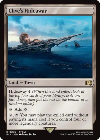 Clives Hideaway (FIN) #275 Rare (Lightly Played) FINAL FANTASY Magic: The Gathering: 2025