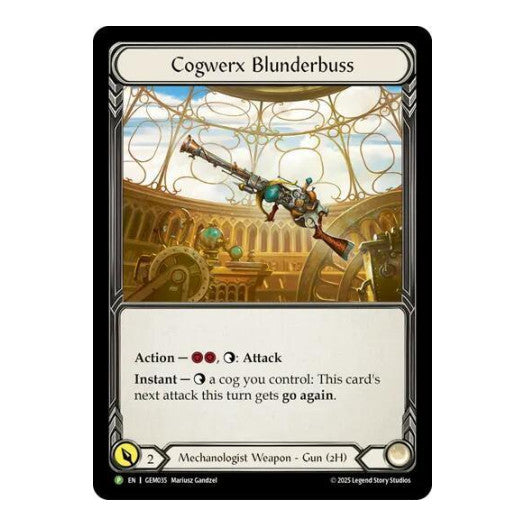 Cogwerx Blunderbuss (GEM) #GEM035 Promo (Cold Foil Near Mint) GEM Pack 2 Flesh and Blood TCG: 2025