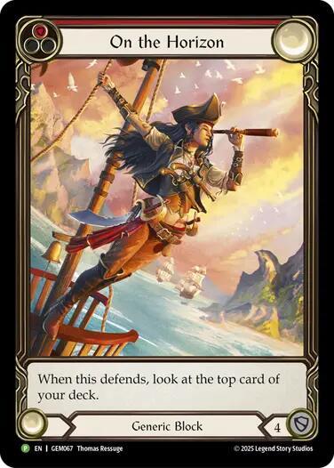 On the Horizon Red (GEM) #GEM067 Promo GEM Pack 2 Flesh and Blood TCG: 2025