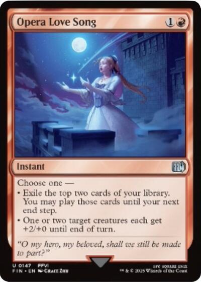 Opera Love Song (FIN) #147 Uncommon (Lightly Played) FINAL FANTASY Magic: The Gathering: 2025
