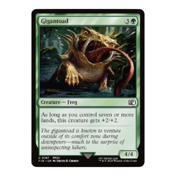 Gigantoad (FIN) #187 Common FINAL FANTASY Magic: The Gathering: 2025