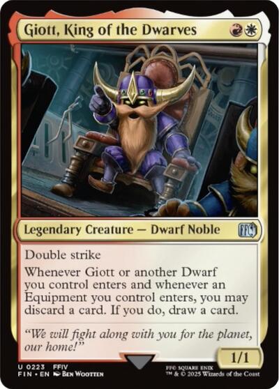 Giott King of the Dwarves (FIN) #223 Uncommon FINAL FANTASY Magic: The Gathering: 2025