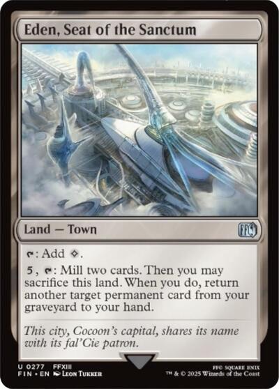 Eden Seat of the Sanctum (FIN) #277 Uncommon (Lightly Played) FINAL FANTASY Magic: The Gathering: 2025