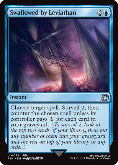 Swallowed by Leviathan (FIN) #79 Uncommon FINAL FANTASY Magic: The Gathering: 2025