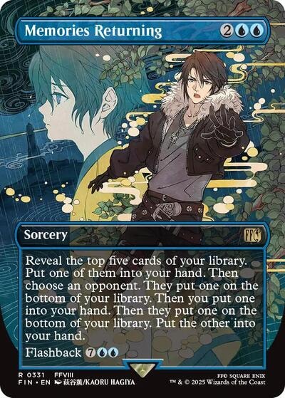 Memories Returning (Borderless) (FIN) #331 Rare FINAL FANTASY Magic: The Gathering: 2025