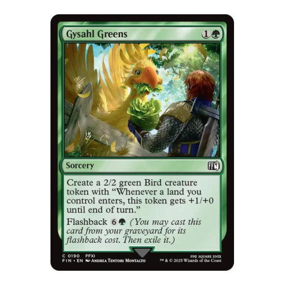 Gysahl Greens (FIN) #190 Common FINAL FANTASY Magic: The Gathering: 2025