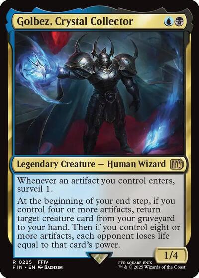 Golbez Crystal Collector (FIN) #225 Rare (Lightly Played) FINAL FANTASY Magic: The Gathering: 2025