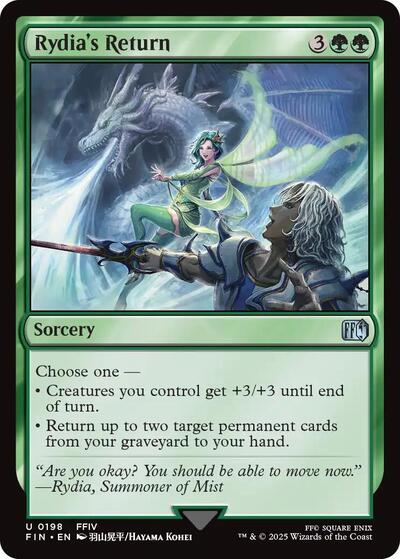 Rydias Return (FIN) #198 Uncommon FINAL FANTASY Magic: The Gathering: 2025
