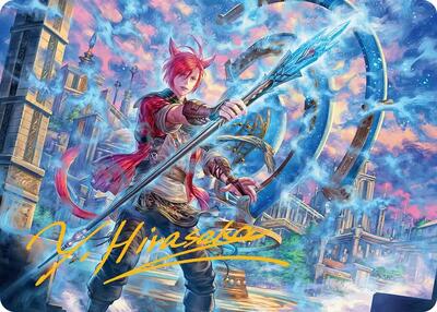 G'raha Tia, Scion Reborn Art Card (19) (Gold-Stamped Signature) (ASFIN) #19 Special (Near Mint) Art Series: FINAL FANTASY Magic: The Gathering: 2025