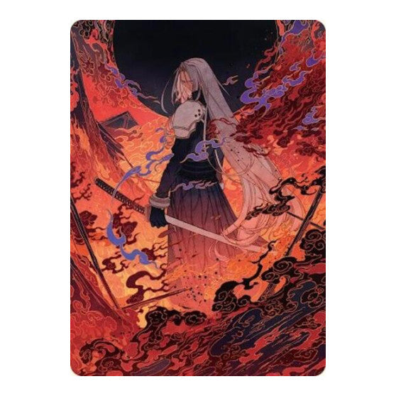 Nibelheim Aflame Art Card (ASFIN) #35 Special (Lightly Played) Art Series: FINAL FANTASY Magic: The Gathering: 2025