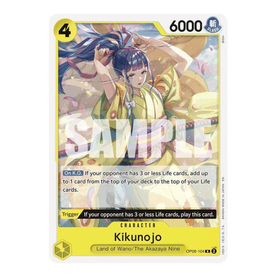 Kikunojo (Reprint) (ST-28) #OP06-104 Rare (Near Mint) Starter Deck 28: GREEN/YELLOW Yamato One Piece Card Game: 2025