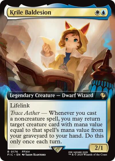 Krile Baldesion Extended Art (FIC) #176 Rare (Foil Near Mint) Commander: FINAL FANTASY Magic: The Gathering: 2025