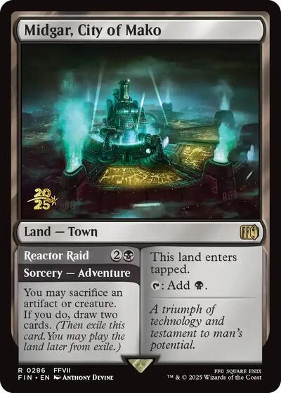 Midgar City of Mako (PRE) #286s Rare (Foil Near Mint) Prerelease Cards Magic: The Gathering: 2026