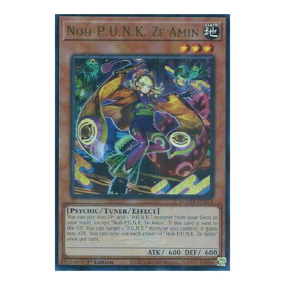 Noh-P.U.N.K. Ze Amin (BLMM) #BLMM-EN073 Ultra Rare (1st Edition Near Mint) Battles of Legend: Monster Mayhem YuGiOh: 2025