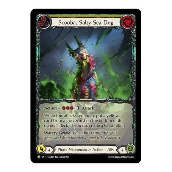 Scooba, Salty Sea Dog (LGS407) (PR) #LGS407 Promo (Rainbow Foil Near Mint) Flesh and Blood: Promo Cards Flesh and Blood TCG: 2019