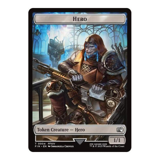 Hero (0004) // Food Double-Sided Token (FIN) #4 // 22 Token (Foil Near Mint) FINAL FANTASY Magic: The Gathering: 2025