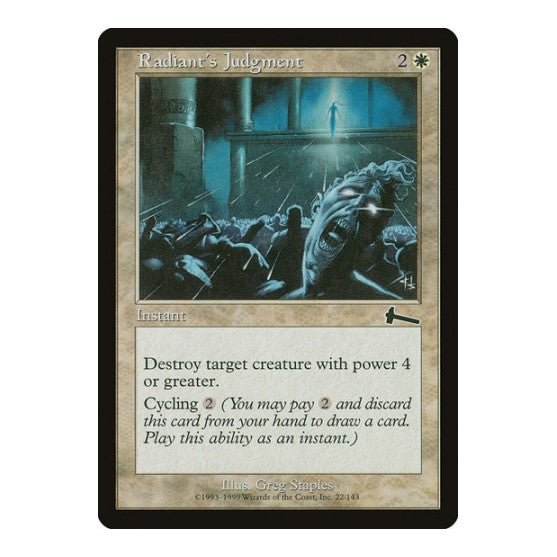 Radiant's Judgment (ULG) #22 Common (Lightly Played) Urza's Legacy Magic: The Gathering: 1999