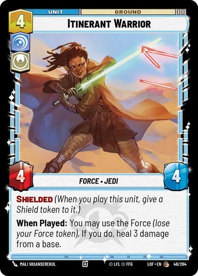 Itinerant Warrior (LOF) #048/264 Common (Near Mint) Legends of the Force Star Wars: Unlimited: 2025