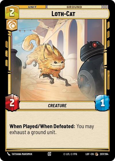 Loth Cat (LOF) #207/264 Common (Near Mint) Legends of the Force Star Wars: Unlimited: 2025