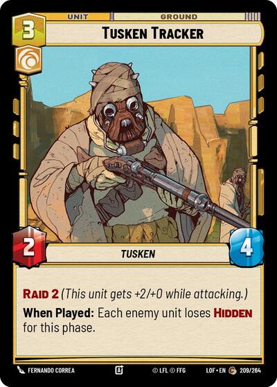 Tusken Tracker (LOF) #209/264 Common (Near Mint) Legends of the Force Star Wars: Unlimited: 2025
