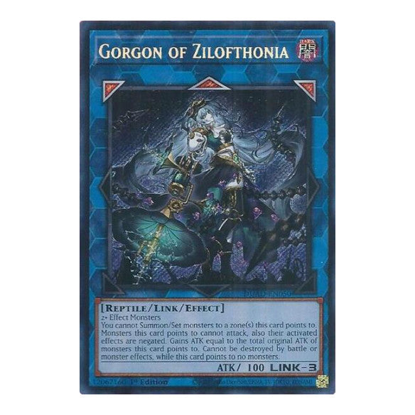 Gorgon of Zilofthonia (DUAD) #DUAD-EN050 Secret Rare (1st Edition Near Mint) Duelist's Advance YuGiOh: 2025