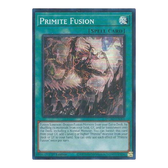 Primite Fusion (DUAD) #DUAD-EN065 Super Rare (1st Edition Near Mint) Duelist's Advance YuGiOh: 2025