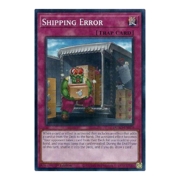 Shipping Error (DUAD) #DUAD-EN079 Common / Short Print (1st Edition Near Mint) Duelist's Advance YuGiOh: 2025