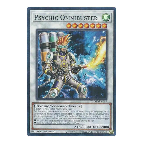 Psychic Omnibuster (DUAD) #DUAD-EN089 Common / Short Print (1st Edition Near Mint) Duelist's Advance YuGiOh: 2025