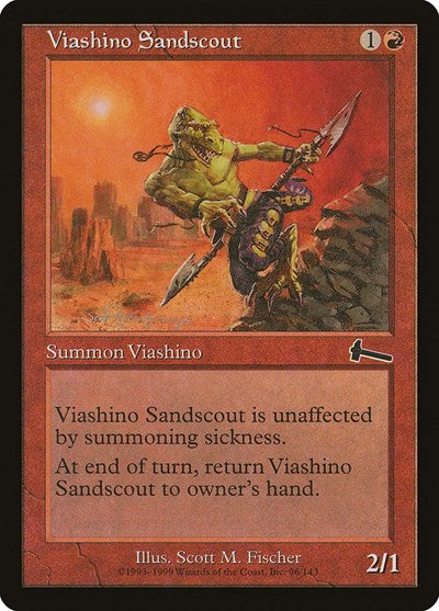 Viashino Sandscout (ULG) #96 Common (Lightly Played) Urza's Legacy Magic: The Gathering: 1999