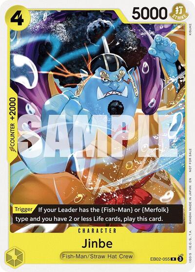 Jinbe (Tournament Pack 2025 Vol. 3) (OP-PR) #EB02-055 Rare (Near Mint) One Piece Promotion Cards One Piece Card Game: 2022