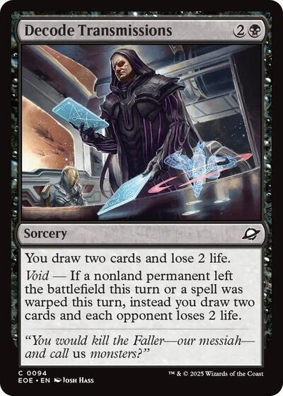 Decode Transmissions (EOE) #94 Common Edge of Eternities Magic: The Gathering: 2025