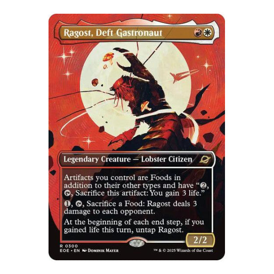 Ragost, Deft Gastronaut (Borderless) (EOE) #300 Rare (Near Mint) Edge of Eternities Magic: The Gathering: 2025