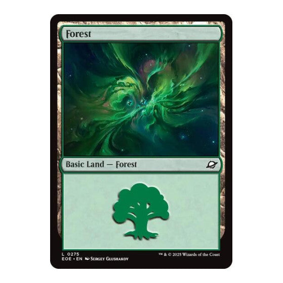 Forest 0275 (EOE) #275 Land (Foil Lightly Played) Edge of Eternities Magic: The Gathering: 2025