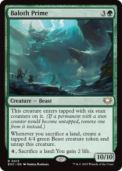 Baloth Prime (EOC) #13 Rare (Lightly Played) Commander: Edge of Eternities Magic: 2025