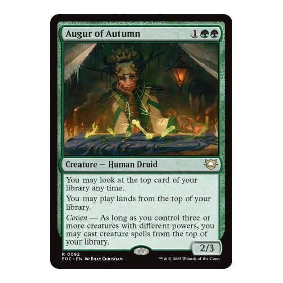 Augur of Autumn (EOC) #92 Rare (Lightly Played) Commander: Edge of Eternities Magic: The Gathering: 2025