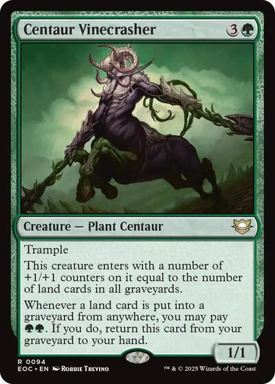 Centaur Vinecrasher (EOC) #94 Rare (Lightly Played) Commander: Edge of Eternities Magic: The Gathering: 2025
