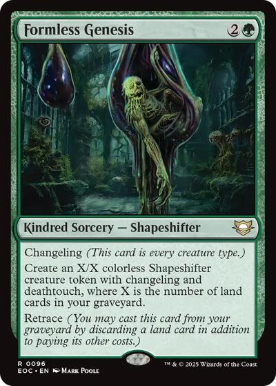 Formless Genesis (EOC) #96 Rare (Lightly Played) Commander: Edge of Eternities Magic: The Gathering: 2025