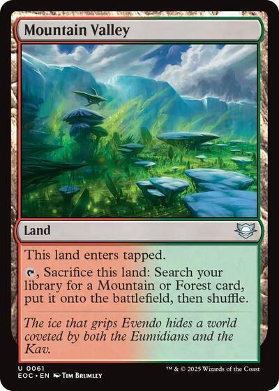 Mountain Valley (EOC) #61 Uncommon (Lightly Played) Commander: Edge of Eternities Magic: The Gathering: 2025