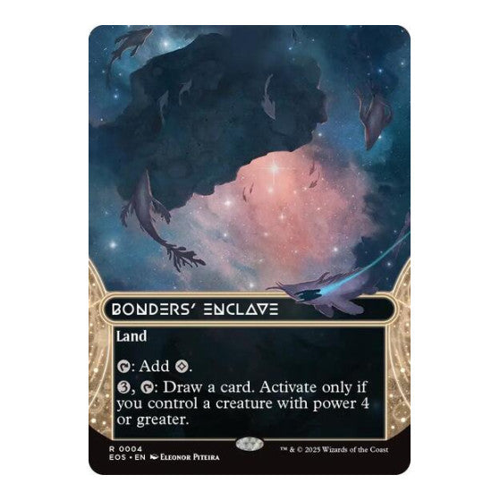 Bonders' Enclave (0004) (Borderless) (EOS) #4 Rare (Lightly Played) Edge of Eternities: Stellar Sights Magic: The Gathering: 2025