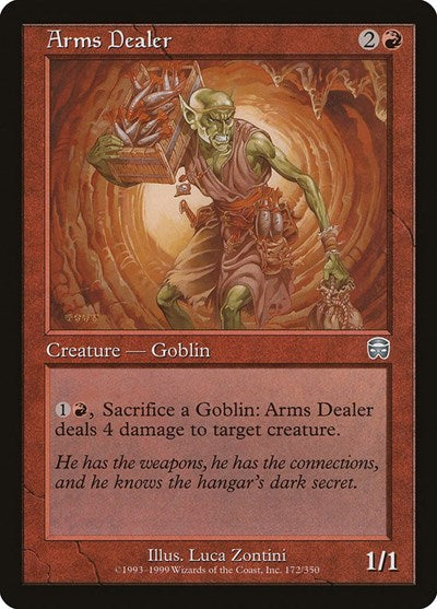 Arms Dealer (MMQ) #172 Uncommon (Lightly Played) Mercadian Masques Magic: The Gathering: 1999