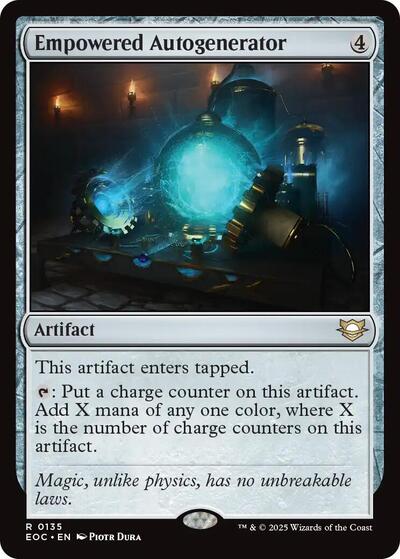 Empowered Autogenerator (EOC) #135 Rare (Lightly Played) Commander: Edge of Eternities Magic: The Gathering: 2025