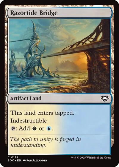 Razortide Bridge (EOC) #171 Common (Lightly Played) Commander: Edge of Eternities Magic: The Gathering: 2025