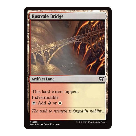 Rustvale Bridge (EOC) #175 Common (Lightly Played) Commander: Edge of Eternities Magic: The Gathering: 2025